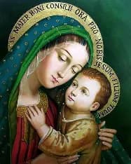 Our Lady of Good Counsel, Mary with the Christ Child